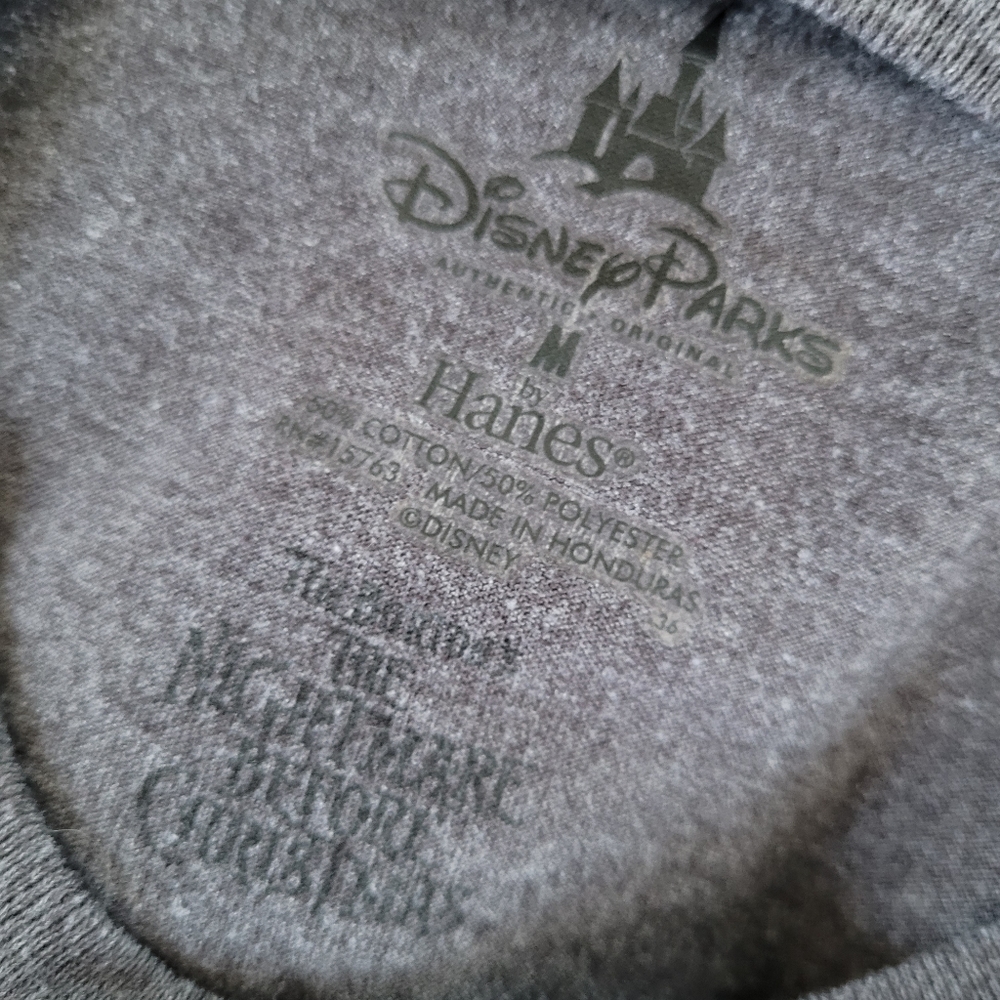 Nightmare Before Christmas JACK gray sleeveless graphic t-shirt DISNEY PARKS - Picture 6 of 8